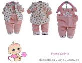 Conjunto Rosa Star Blusa e Jardineira - 008